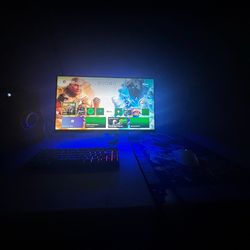 Xbox digital , keyboard , mouse , and monitor