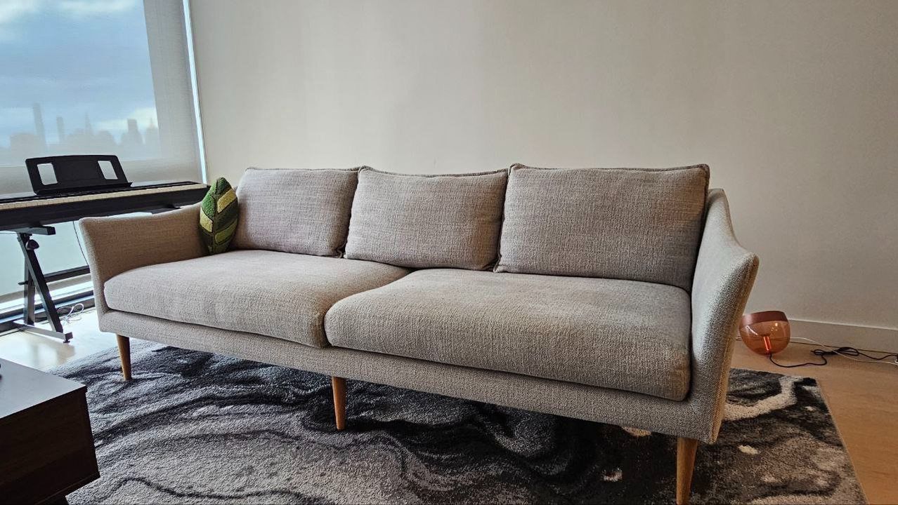 West Elm Antwerp 89 Grey Couch sofa