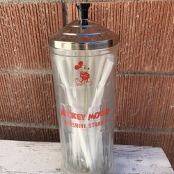 1950’s Mickey Mouse Straw Holder New Old Stock 