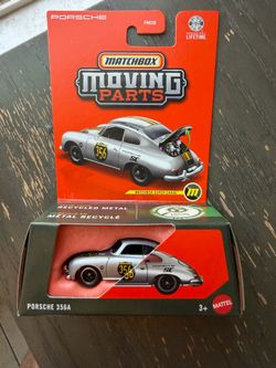 Matchbox Moving Parts Porsche 356A Super Chase (Silver #356)