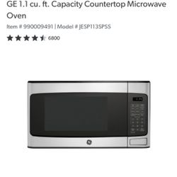 GE Countertop Microwave 