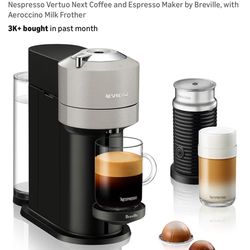 Nespresso Vertuo Next Coffee and Espresso Maker by Breville, with Aeroccino Milk Frother