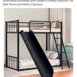 Twin Bunk Bed With Slide