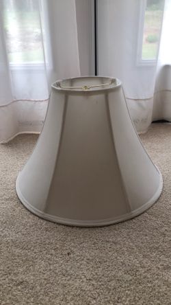 Large white lampshade