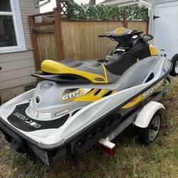 Low Hours 2007 Seadoo Gti SE 55 4 Tech  & Trailer 