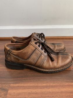 Clarks Touareg Oxford 10.5M 70852 Brown Leather Bicycle Toe Bowling Lace Up Shoe for Sale in S Chesterfld VA OfferUp