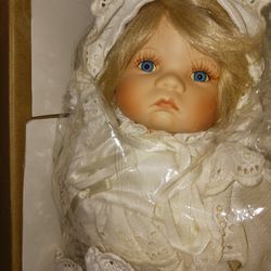House Of Lloyd Porcelain Christening Doll