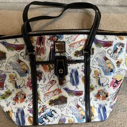 Retired Dooney & Burke Disney’s Ink And Paint Large Tote