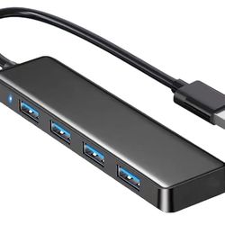 4 Port USB 3.0 Splitter - USB Expander for Laptops- Flash Drive HDD- Brand New!!