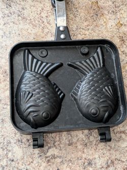 Authentic taiyaki fish shaped pan