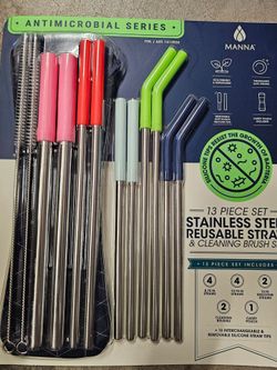 Manna Stainless steel reusable straws