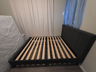 Free Queen Size Gray Bed Frame