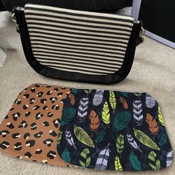 Thirty-one Studio 31 Changeable Unzip Flap Black Purse 