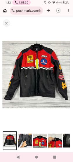 XL black and red racing jacket