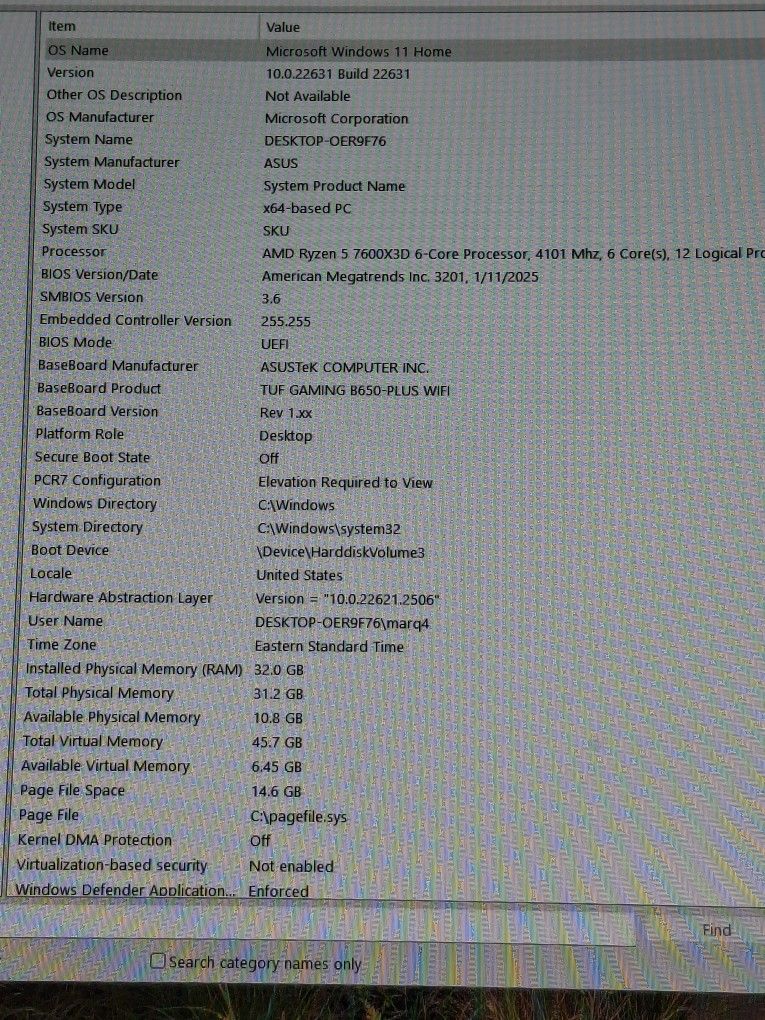 Amd Build. 5 76003xd