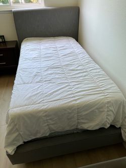 Twin Size Upholstered Bed