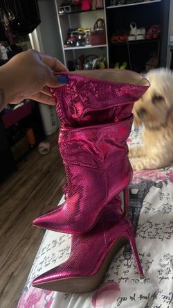 Snake skin boots