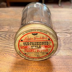 Laura Scudder’s Old Fashioned Style Peanut Butter Glass Jar