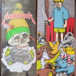Rare Vintage Kris Markovich SIgned by Sean Cliver & Adam McNatt 101 skateboard