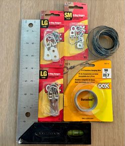 Picture Hanging Hardware & Measuring Tool Bundle