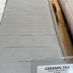 Iris Silver Matte Ceramic Tile $3.99 per sqft