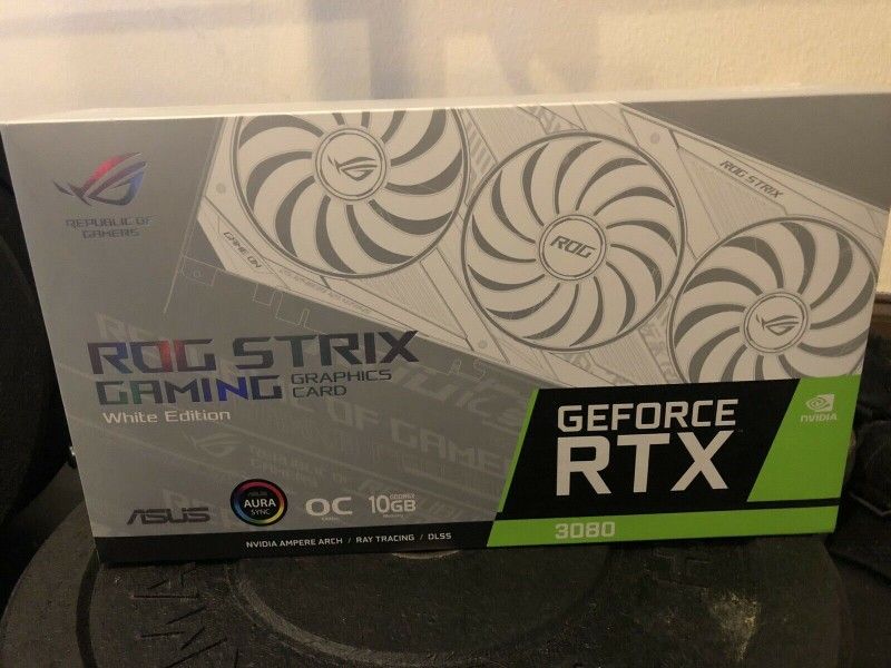 Rtx 3080 White Gpu Rtx Rtx 3080 Asus Rog Strix White