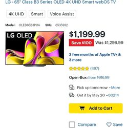 LG - 65" Smart TV