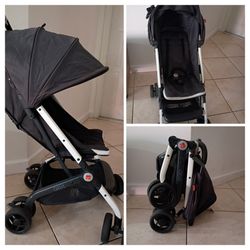 GB Qbit LTE Travel Stroller - White (one-hand fold stroller)
