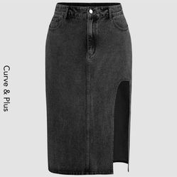Denim Skirt(Size 1X)