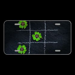 License Plate Novelty Car Front Klee Four Leaf Clover Lucky Clover
