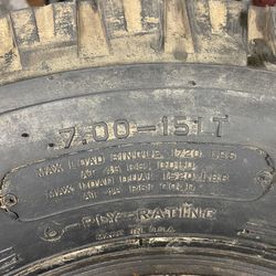 Firestone Tire 7.00-15 Lt New