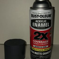 NEW Rust-Oleum Automotive Ultra Matte Charcoal Acrylic Enamel Spray Paint, 12 oz Rustoleum