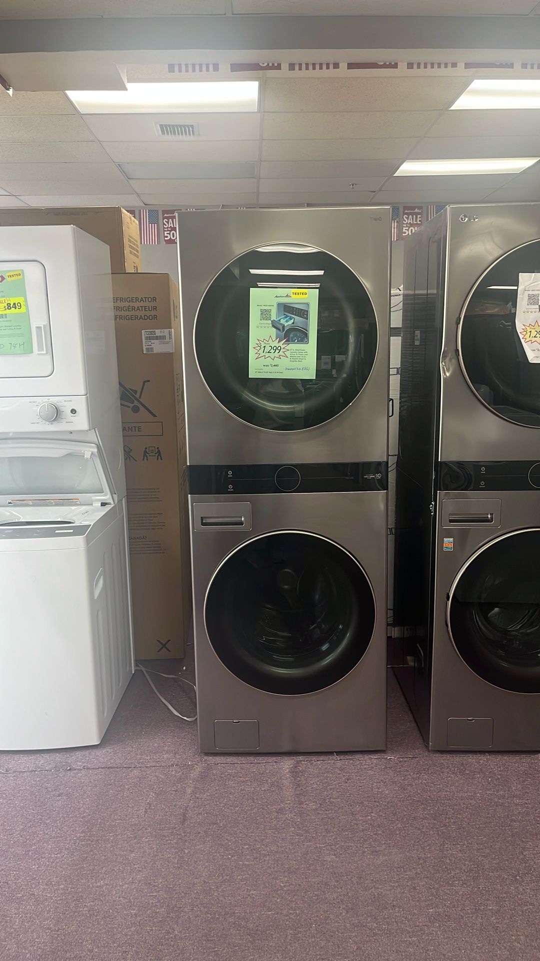Stackable Washer And Dryer 27” In New Open Box