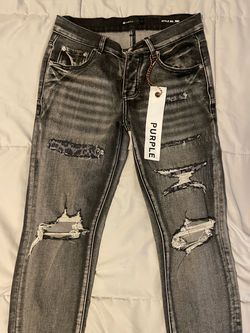 purple jeans