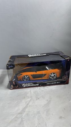 Jada Fast Furious Han's Mazda RX-7 Tokyo Drift 1:24 Diecast Orange 30732