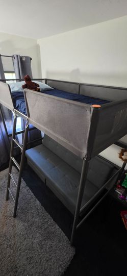 Ikea TUFFING  Loft Bed with Futon Twin Size