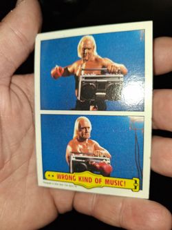 1985 HULK HOGAN KING OF MUSIC CLEAN  CARD