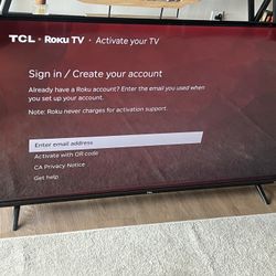 65” TCL Smart TV