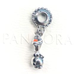 Pandora Disney's Frozen Olaf, Dangle Charm, Mixed Enamel #798455C01 + FREE Pandora Gift Box