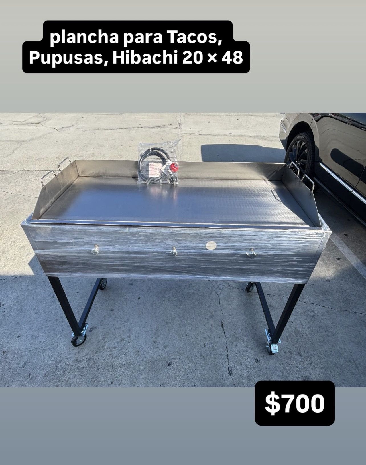 plancha para Tacos, Pupusas, Hibachi 20 × 48