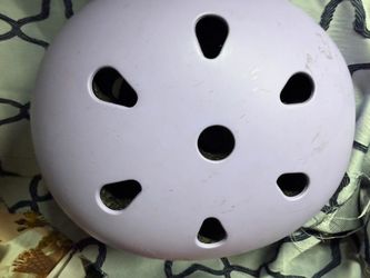 Purple kids helmet