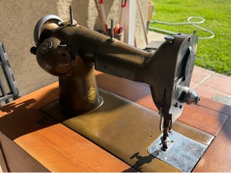 Vintage Westinghouse Sewing Machine w/ Original Cabinet & Accessories