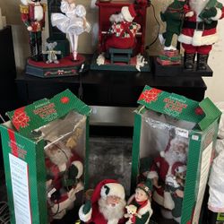 Vintage Animated Santas