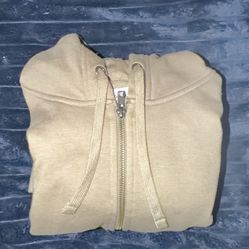 Goodfellow Zip up hoodie - Khaki/ Beige - Sz S