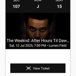 3 Bronze VIP Tickets For The Weeknd 