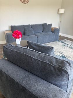Nycolle 3-Pc. Modular Fabric Sectional, and 9x12 rug included