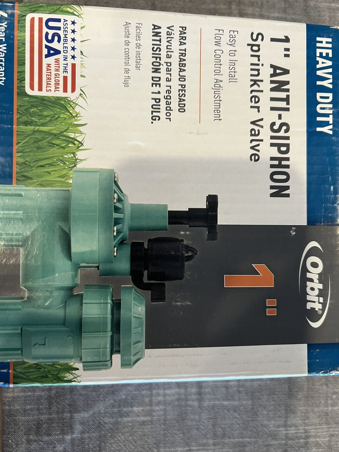 New Orbit 1” Anti- Siphon Sprinkler Valve