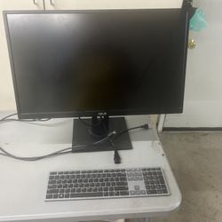 Dell WD193 Docking Station with Adapter = $25 ASUS 27” VA Monitor = $35 Dell 17” Qwerty wireless keyboard, USB Dongle included = $25 All equipment, mo