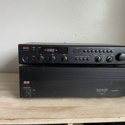 Adcom Amplifier And Adcom Stereo Tuner 