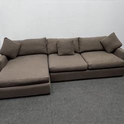 2 pc Lounge Sectional sofa with left arm chaise. We deliver & setup.